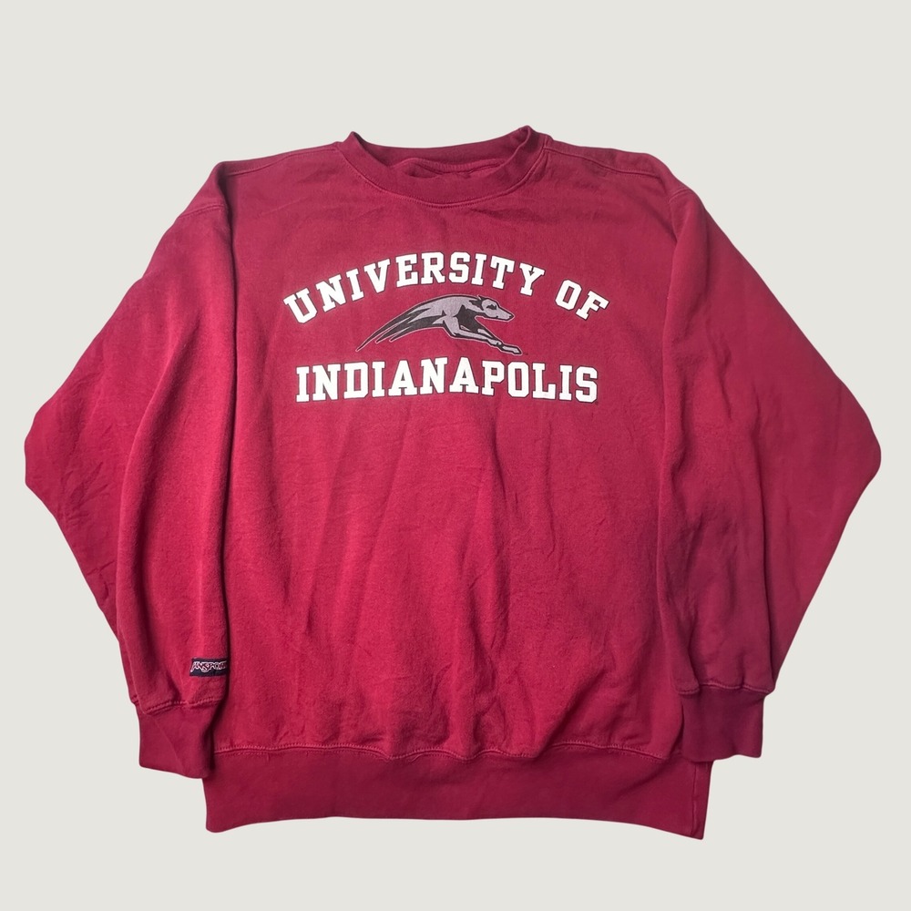 University of Indianapolis Sweatshirt Mens L Red NCAA College Sports JanSport